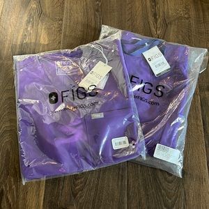 Figs digital grape scrub set. Size small / small petite joggers